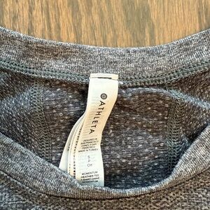 Athleta Gray Crewneck Knit Top